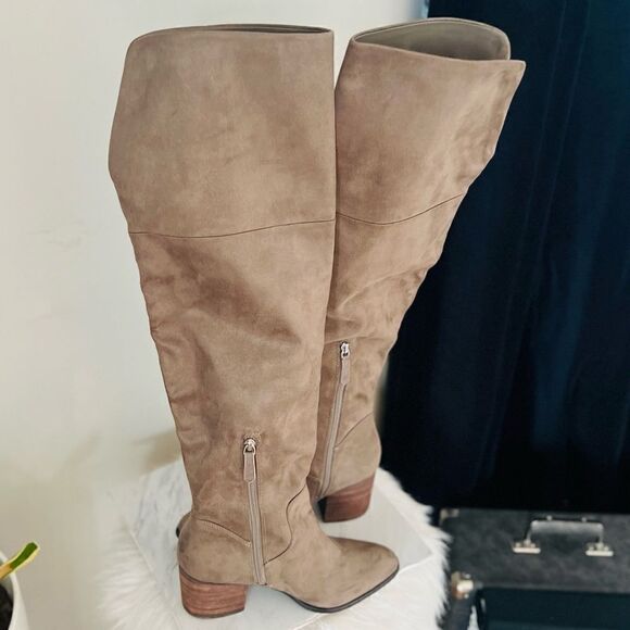 BP Luke Over The Knee Suede Boot, Olive Green, Zip Close, Size 9.5, NWOT - Picture 10 of 11